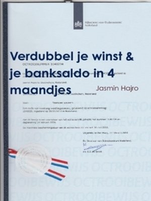 cover image of Verdubbel je winst & je banksaldo, in 4 maandjes